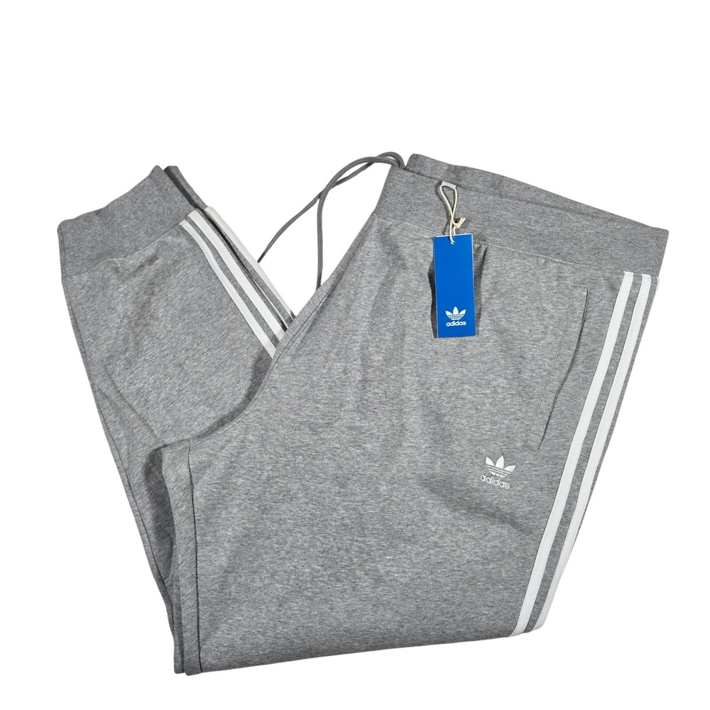 Mens 4XL Adidas Originals 3-Stripes Pant Medium Grey Heather IM9318 NWT